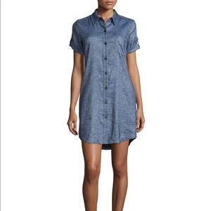 Theory Linen Mayvine Tierra Wash Blue Dress size 4